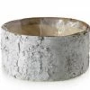 Richland White Birch Bark Bowl Vase 10x4.7 Weddings
