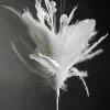 Richland White Decorative Feather Pick With Pearls & Crystals 22"