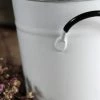 Richland White Enamel Bucket 5x5 With Handles