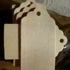 Richland Seasonal Parties 25 Wood Hang Tags Unfinished 3in