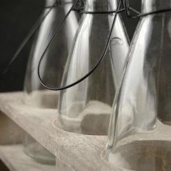 Richland Wood Crate With Bottles 12" Weddings