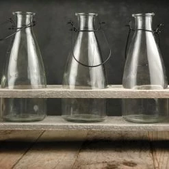 Richland Wood Crate With Bottles 12" Weddings