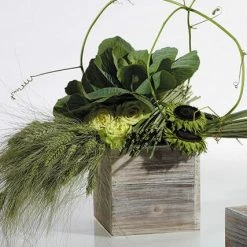 Richland Woodland Planter 6"x6"x6" Whitewash Shop By Event